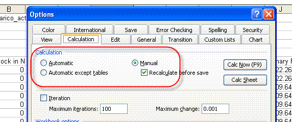 Automatic Calculation in Excel