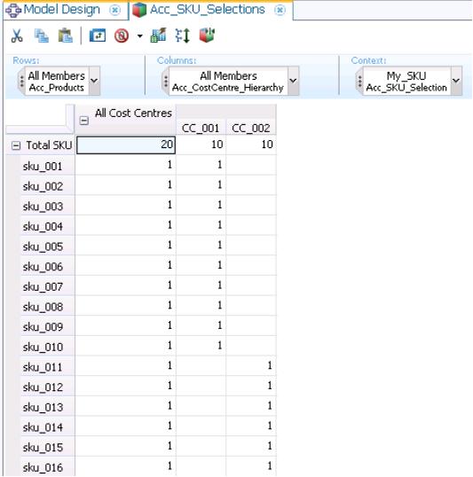 Manage Selections