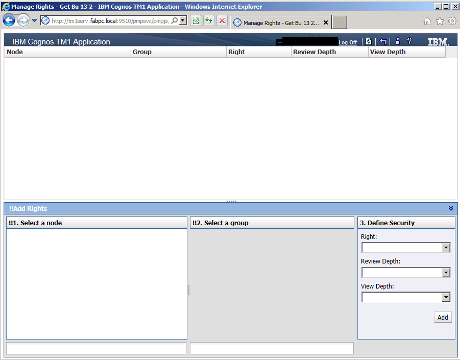 Showing my &quot;manage rights&quot; window.