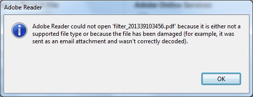 PDF Camp After Print error