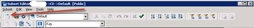 button to show all elements in dimension/subset
