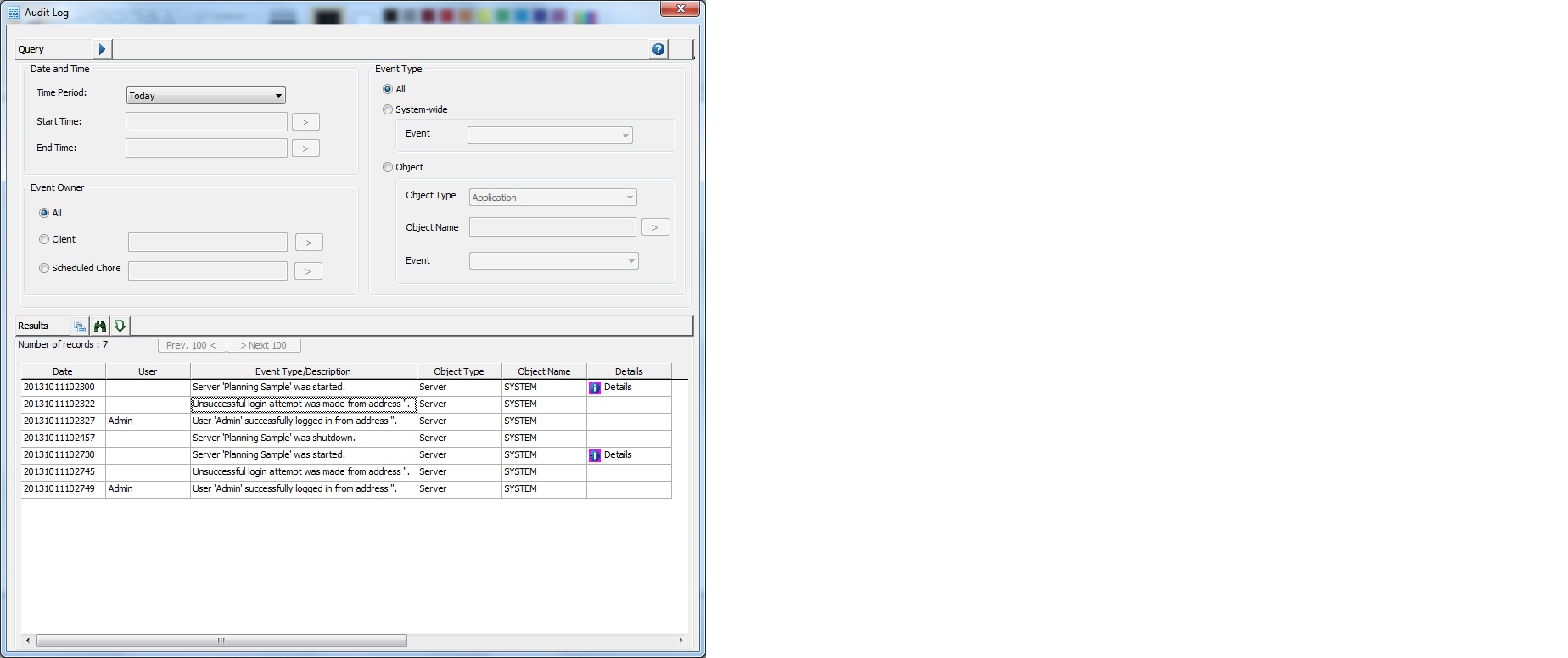 TM1 Audit Logs