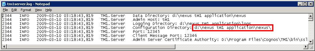 TM1 Server