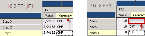 Different behaviour in 10.2 and 9.5.2 for string values