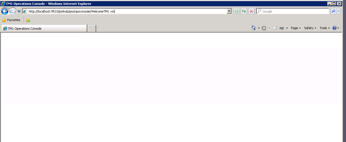 Error Screen shot