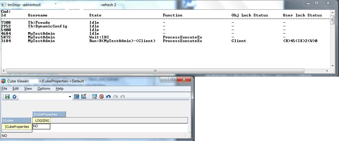 Logging for }CubeProperties is OFF