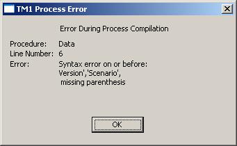 Error on Saving TI