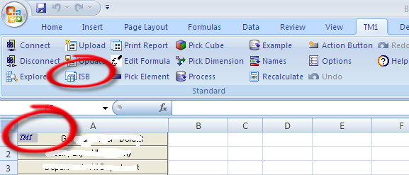 ISB icon in Excel