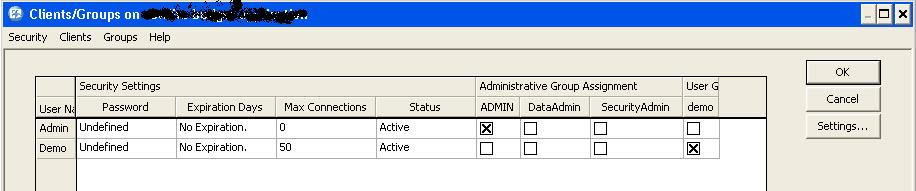 TM1Web Login Error Group Security