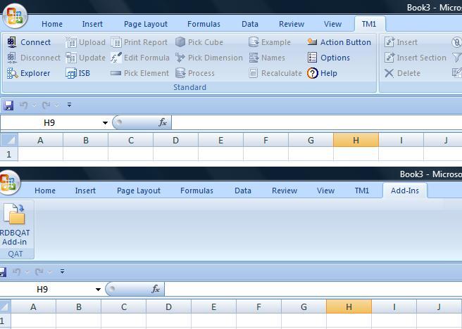 Screenshot of Excel Ribbon