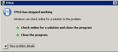 I'm copy this error via snapshort